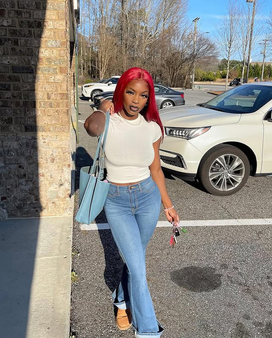 BASICS Cap Sleeve Solid Crop Top