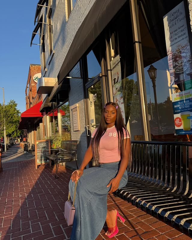 Flirla Color Blocking Numeric & Letter Design Slim Fit Short Sleeve T-Shirt Graphic Tees Women Tops